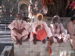 Садху под деревом Бодхи..jpg