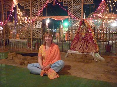 Наша Лена в один из вечеров после Ягьи.